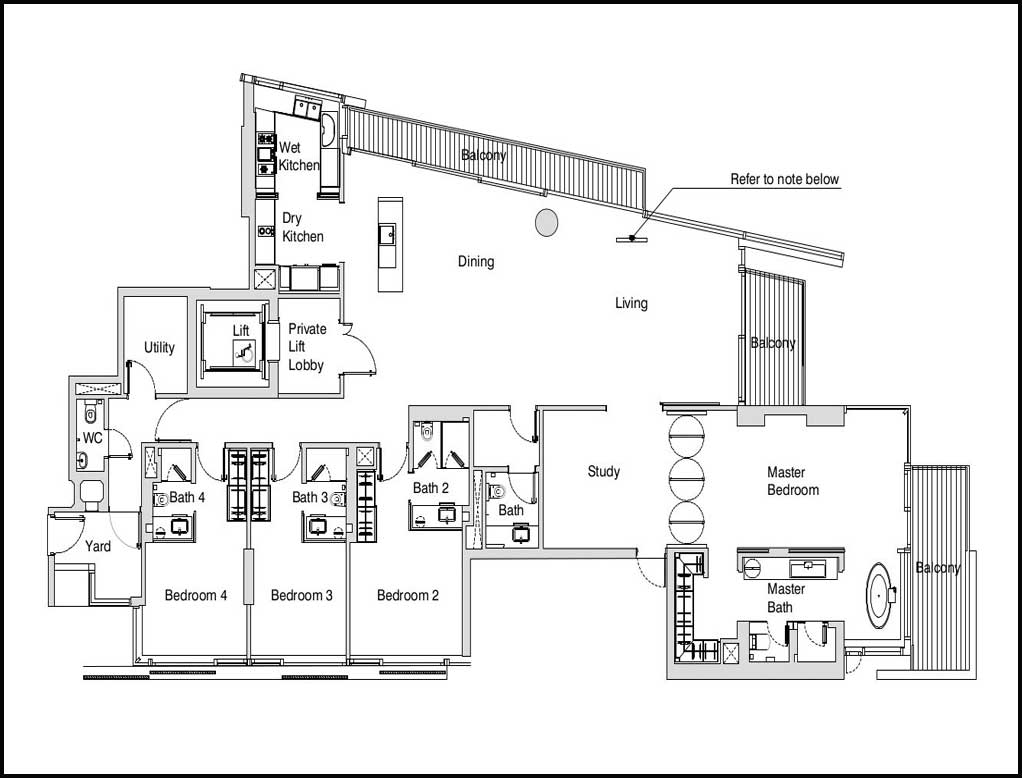 eden-residences-floor-plan-a1- 4+1 Bedroom