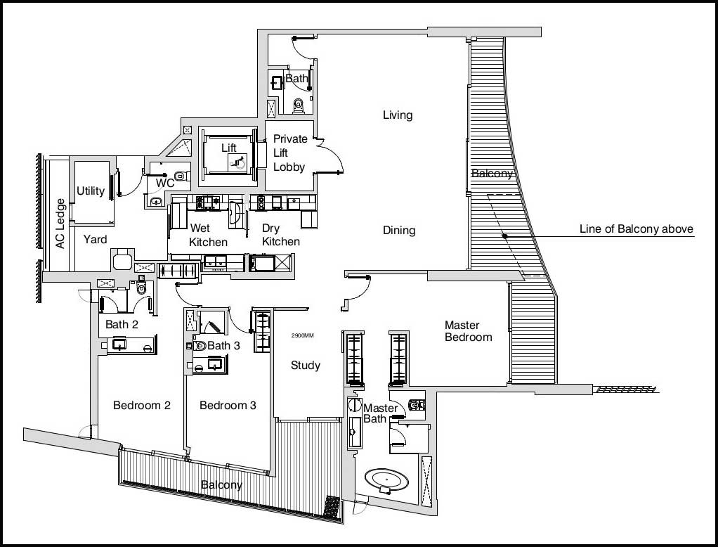 eden-residences-floor-plan-d1-3+1 Bedroom