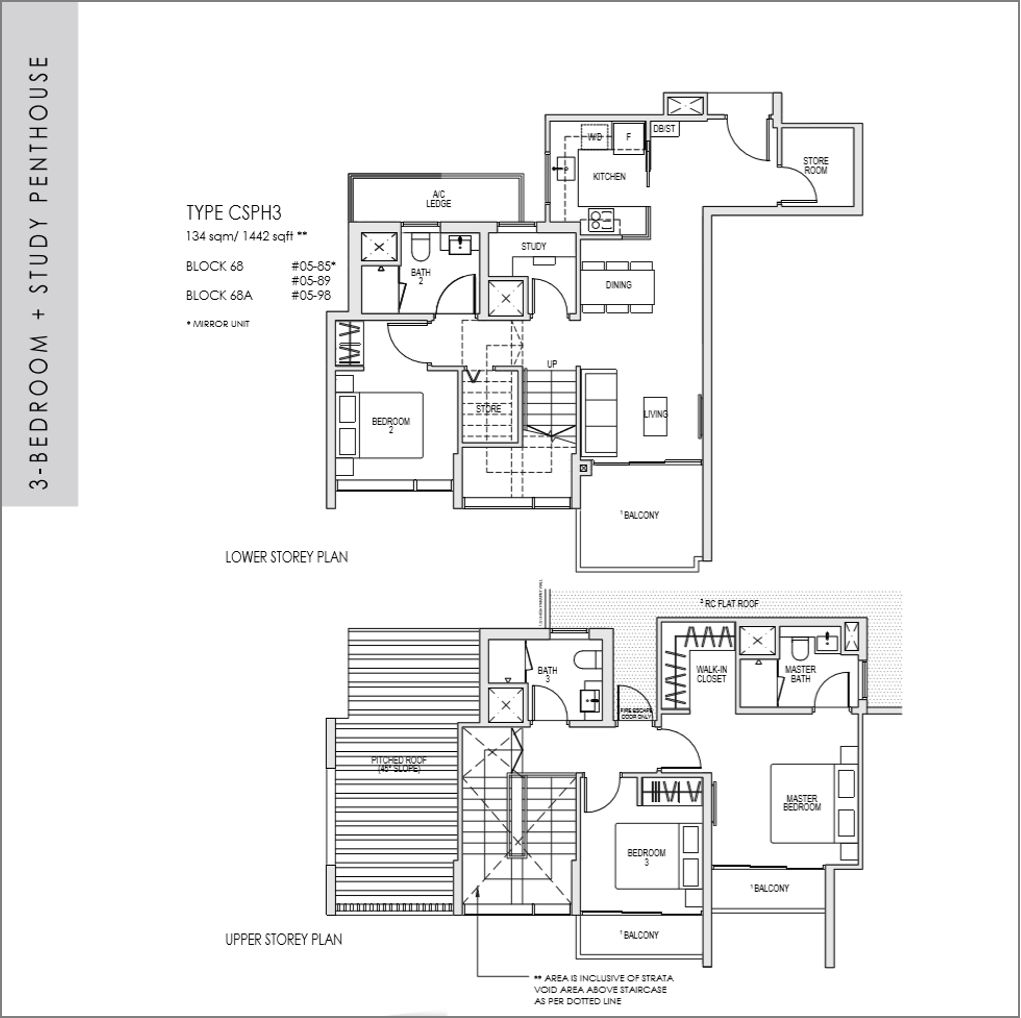 kent-ridge-hill-residences-floor-plan_3-bedroom-Study-Penthouse