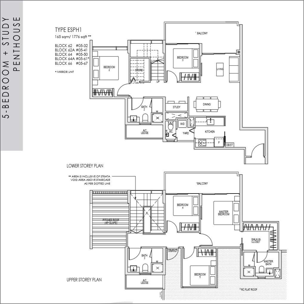 kent-ridge-hill-residences-floor-plan_5-bedroom-Study-Penthouse